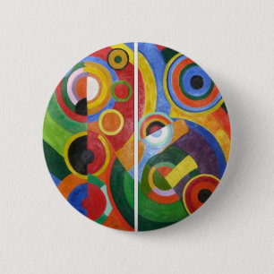 Robert Delaunay abstracte kunst Ronde Button 5,7 Cm