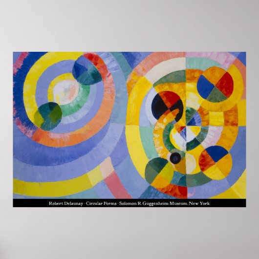 Robert Delaunay - Circular Forms Poster (Voorkant)