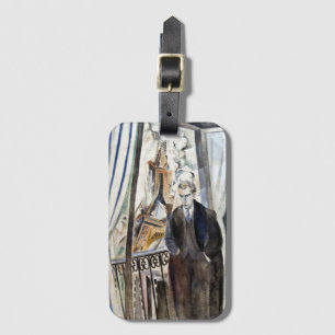 Robert Delaunay De dichter Philippe Soupault Bagagelabel