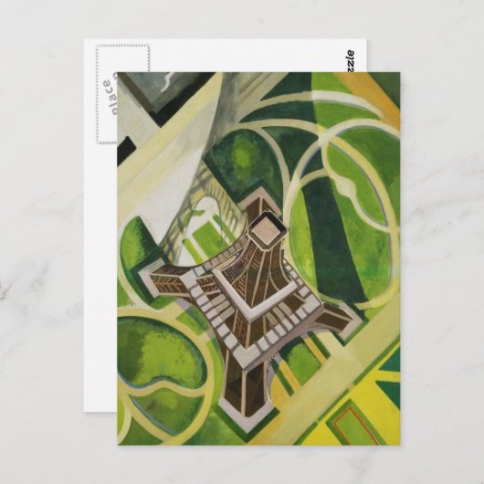 Robert Delaunay Eiffel Tower art Briefkaart (Voorkant / Achterkant)