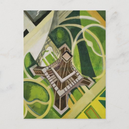 Robert Delaunay Eiffel Tower art Briefkaart (Voorkant)