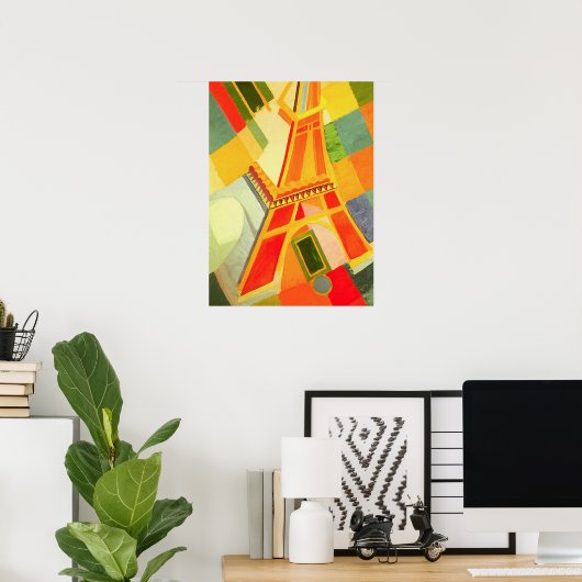 Robert Delaunay Eiffel Tower Poster (Thuiskantoor)