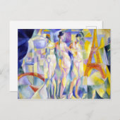 Robert Delaunay La ville de Paris Briefkaart (Voorkant / Achterkant)