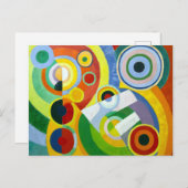 Robert Delaunay Rhythm, vreugde Briefkaart (Voorkant / Achterkant)