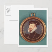 Robert Dudley, Earl of Leicester (c.1532-88) 1576 Briefkaart (Voorkant / Achterkant)