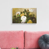 Robert Duncanson leeft nog steeds met Rozen Canvas Afdruk (Insitu (Woonkamer))