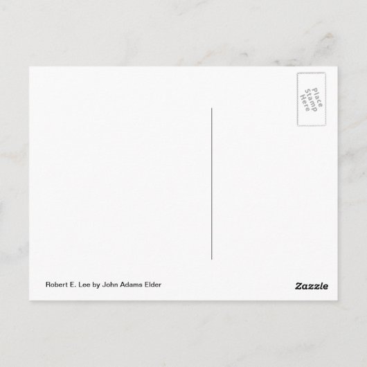 Robert E. Lee Briefkaart (Achterkant)