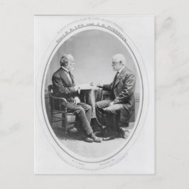 Robert E. Lee en Joseph E. Johnston Briefkaart