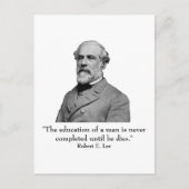 Robert E Lee en quote Briefkaart (Voorkant)
