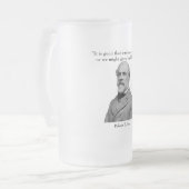Robert E. Lee en quote Matglas Bierpul (Voorkant links)