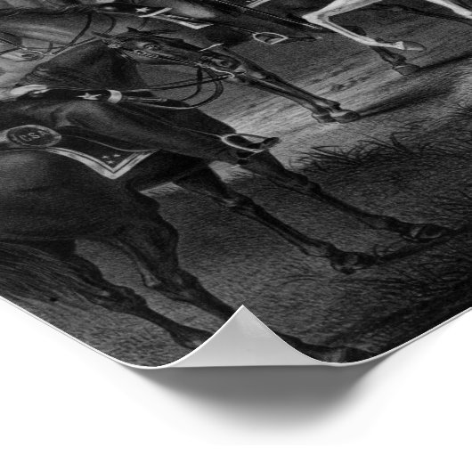 Robert E. Lee en Zijn Generals Poster (Hoek)