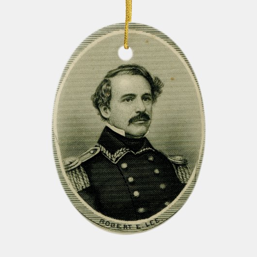 Robert E. Lee Keramisch Ornament (Voorkant)