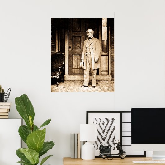 Robert E. Lee  Mathew Brady Poster (Thuiskantoor)