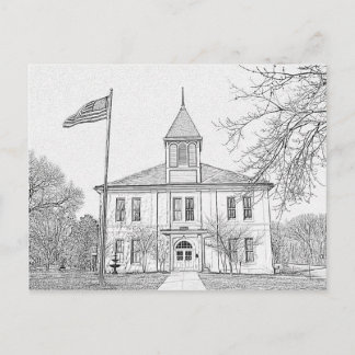 "Robert E Lee School" Parijs TN Briefkaart