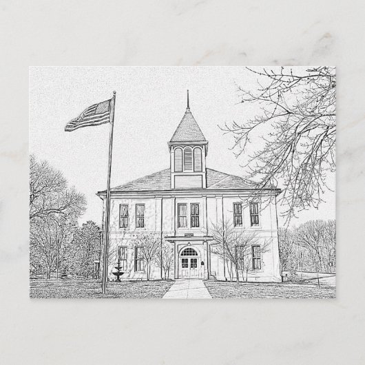 "Robert E Lee School" Parijs TN Briefkaart (Voorkant)