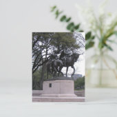 Robert E. Lee Statue, Lee Park, Dallas TX Briefkaart (Staand voorkant)