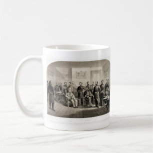 Robert E. Lee Surrenders aan Ulysses S. Subsidie Koffiemok