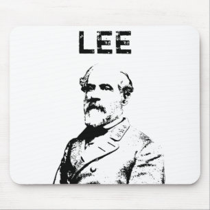 Robert E. Lee — Zwart en wit Muismat
