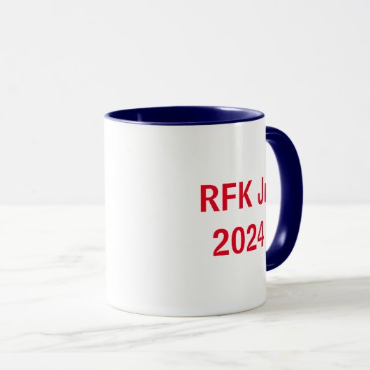Robert F. Kennedy 2024 rood/wit/blauw Mok (Voorkant rechts)
