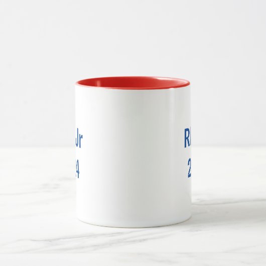 Robert F. Kennedy Jr 2024 rood/wit/blauw Mok (Midden)