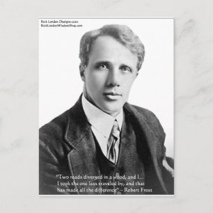 Robert Frost "Afgelegde Weg" citaat op Kaarten & C