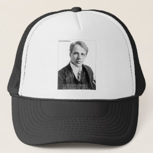 Robert Frost "Afgelegde Weg" citaat op Kaarten & C Trucker Pet