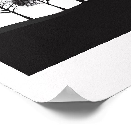 Robert Frost citeert Miles om te gaan Poster (Hoek)