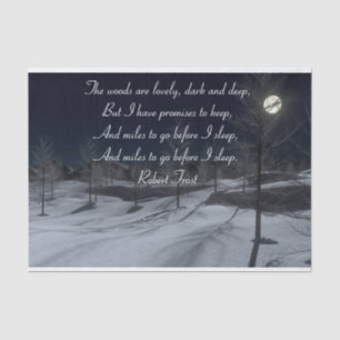 Robert Frost Gift Tissue Paper Tissuepapier
