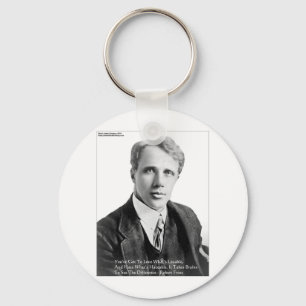Robert Frost Liefdevol/Hatelijk Citaat Geschenken Sleutelhanger