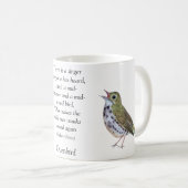 Robert Frost Ovenbird Mug de café blanc (Devant droit)