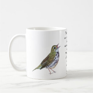 Robert Frost Ovenbird Mug de café blanc