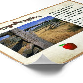 Robert Frost poem fence picture poster (Coin)