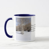 Robert Frost Poem Stoppen met Bossen Snowy Evening Mok (Links)