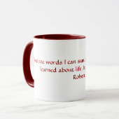 Robert Frost Quote Mok (Voorkant links)