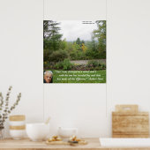 Robert Frost "Road Less Traveled" Wisdom Poster (Cuisine)