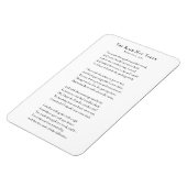 Robert Frost, Road niet genomen gedicht koelkastma Magneet (Linkerzijde)