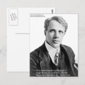 Robert Frost "Road Traveled" citaat over Kaarten e (Voorkant / Achterkant)