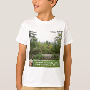 Robert Frost Wijsheid Quote "Weg minder bereisd" T-shirt