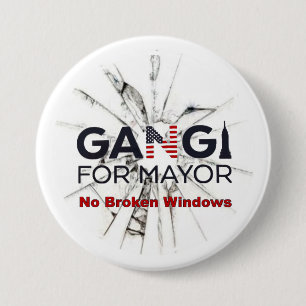 Robert Gangi voor burgemeester Ronde Button 7,6 Cm