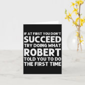 Robert Gift Name D Birthday Funny Chris  Kaart (Gele Bloem)