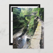 Robert h. treman state park bridge briefkaart (Voorkant / Achterkant)