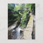 Robert h. treman state park bridge briefkaart (Voorkant)