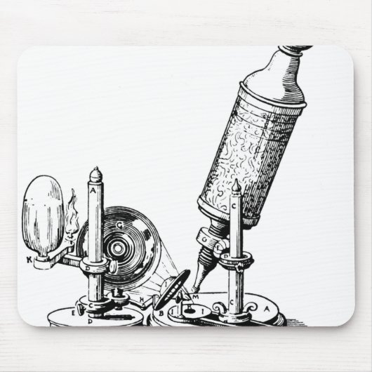 Robert Hooke's microscoop Muismat (Voorkant)
