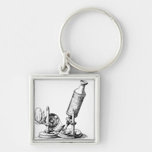 Robert Hooke's microscoop Sleutelhanger