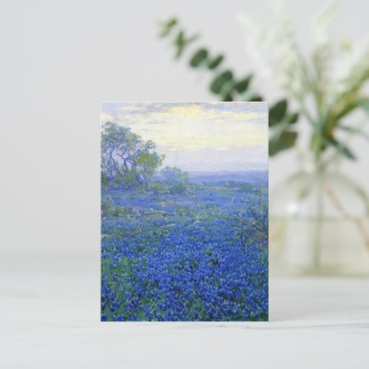 Robert Julian Onderdonk a-cloudy-day-bluebonnets Briefkaart (Staand voorkant)