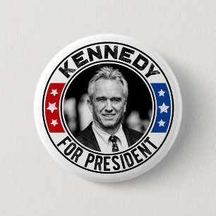 Robert Kennedy, Jr. voor President 2024 Ronde Button 5,7 Cm