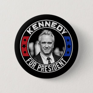 Robert Kennedy, Jr. voor President 2024 Ronde Button 5,7 Cm