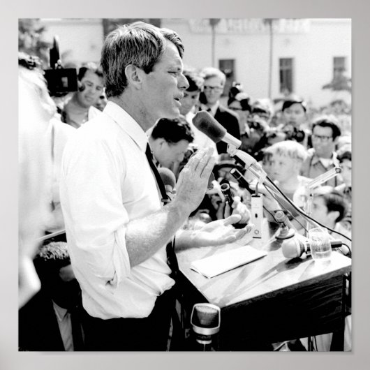 Robert Kennedy spreekt met een kruid Poster (Voorkant)