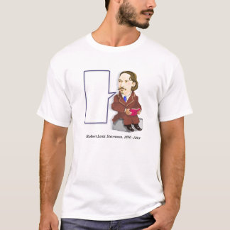 Robert Louis Stevenson 1850-1894 t-shirt. T-shirt