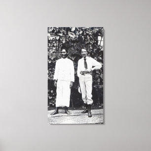 Robert Louis Stevenson en zijn vriend Canvas Afdruk